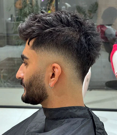 Styled hair